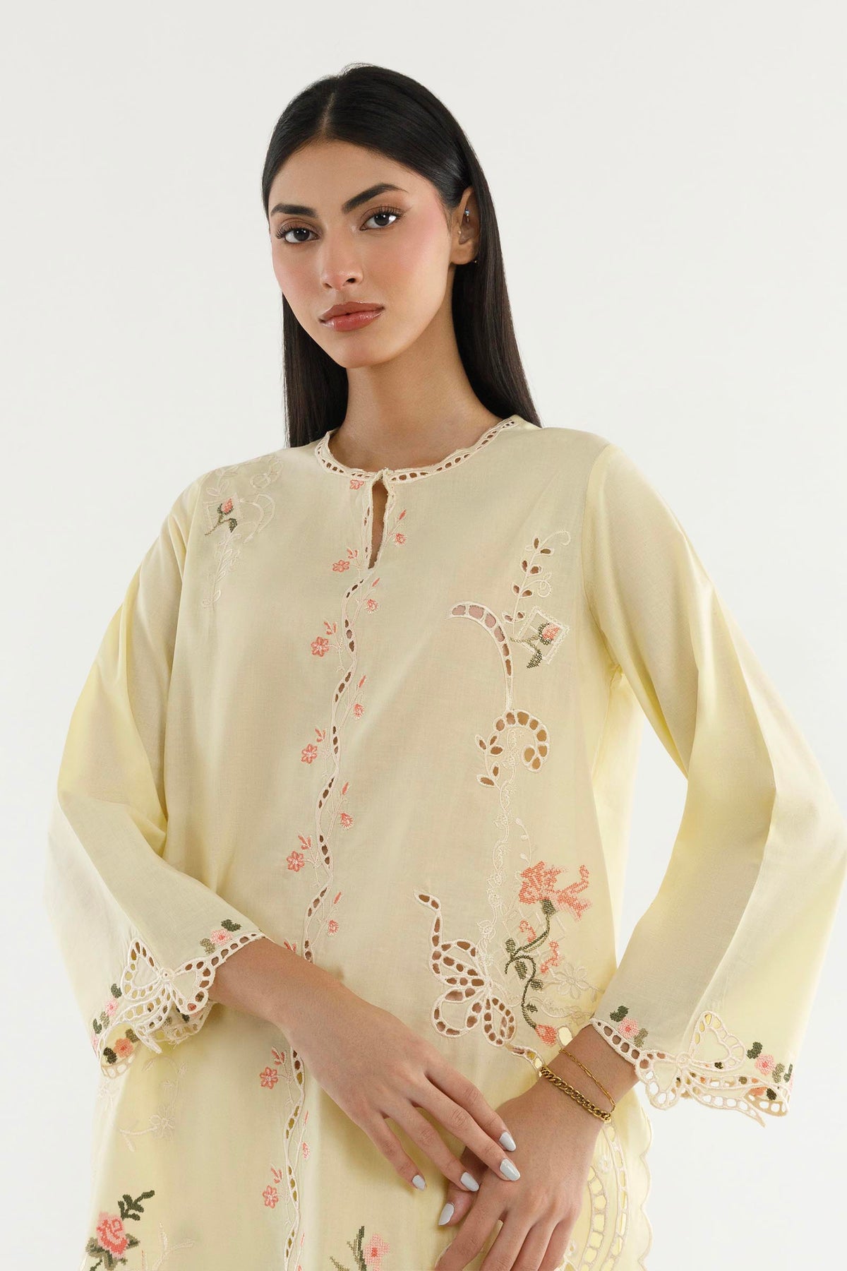 Stitched Embroidered Lawn Shirt+ Shalwar