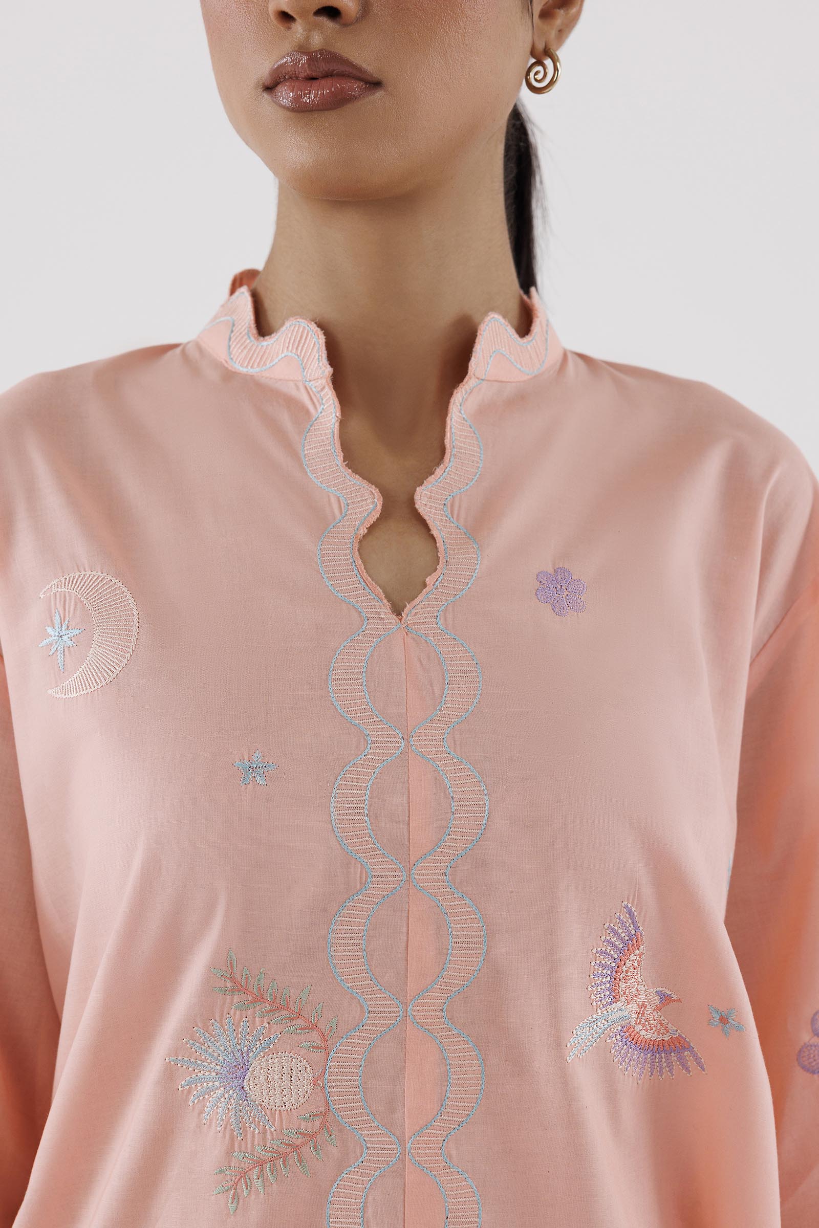Stitched Embroidered Lawn Shirt+ Shalwar
