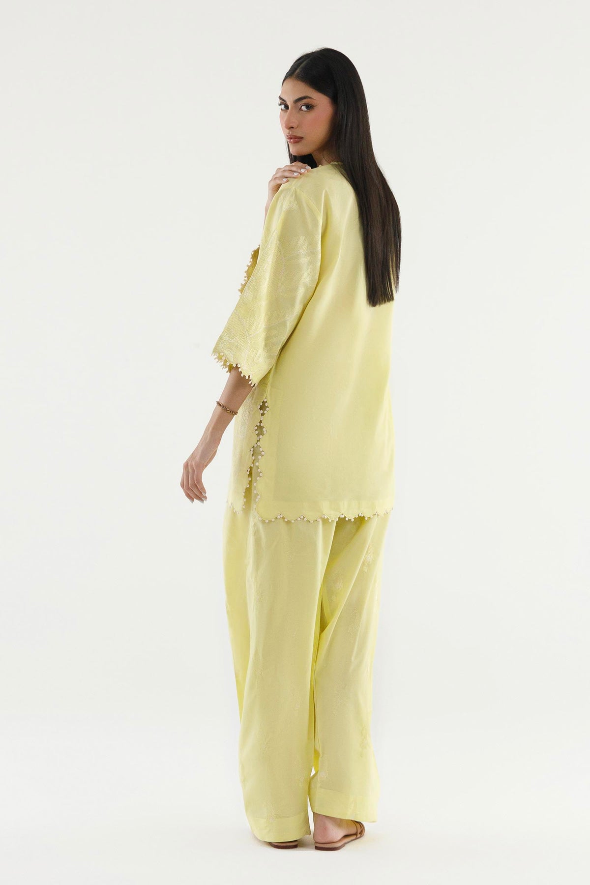 Stitched Embroidered Lawn Shirt+ Shalwar
