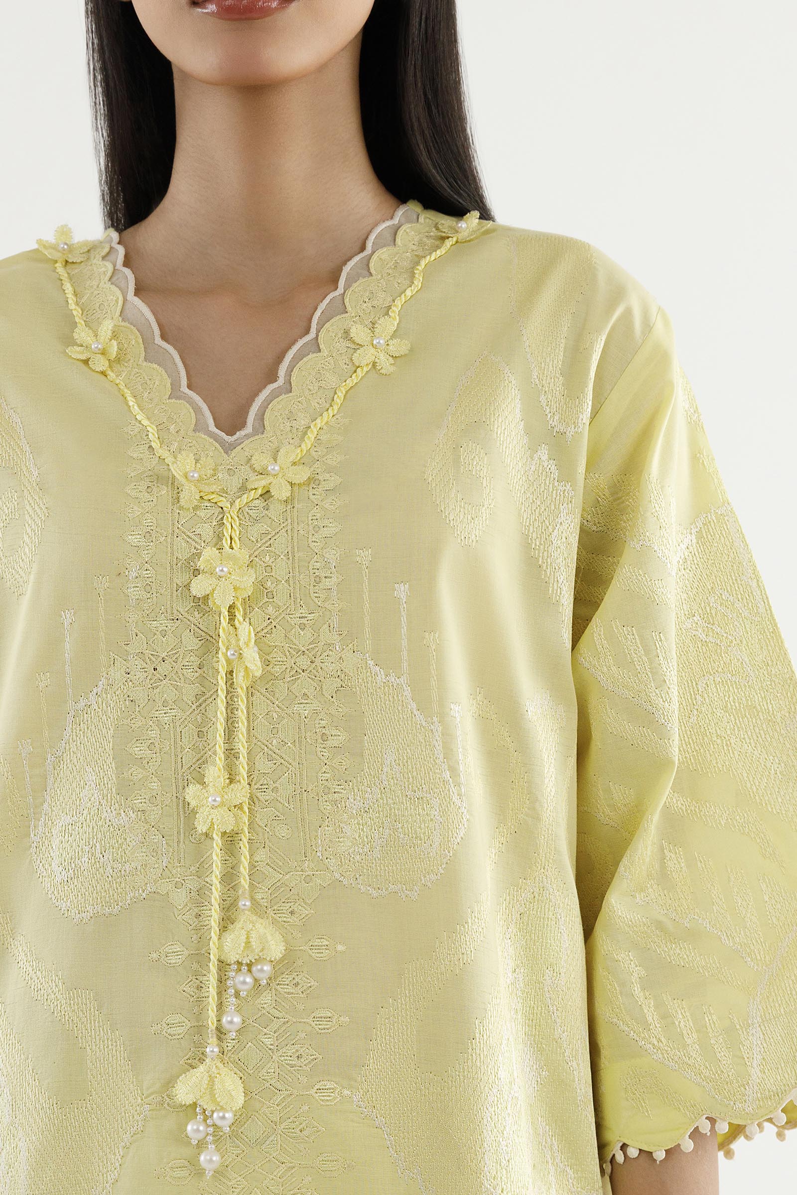 Stitched Embroidered Lawn Shirt+ Shalwar