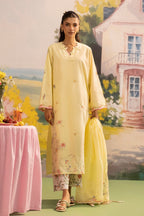 Stitched Embroidered Lawn Suit