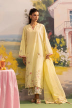 Stitched Embroidered Lawn Suit