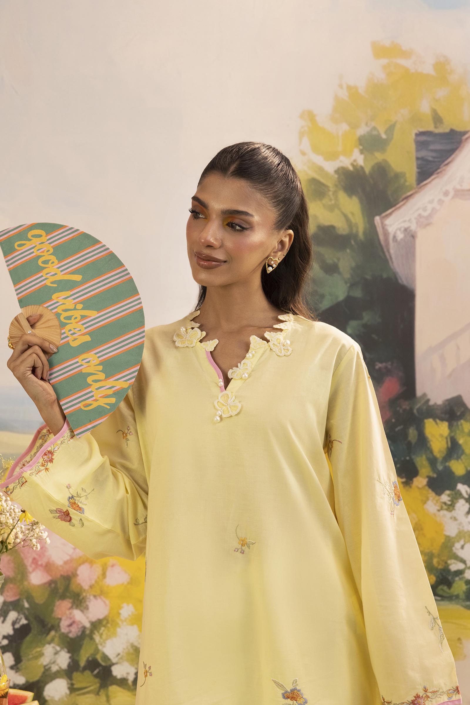 Stitched Embroidered Lawn Suit