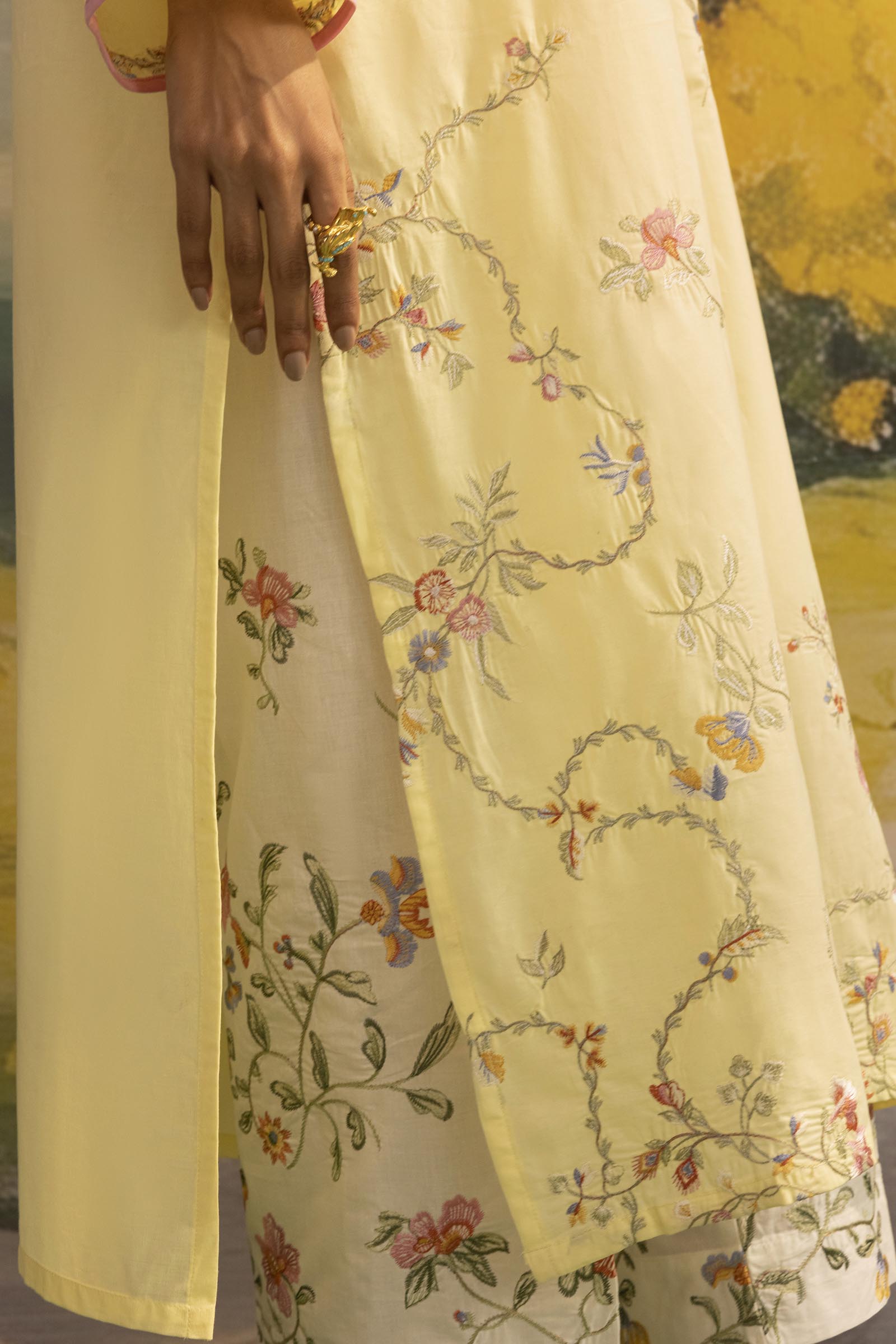 Stitched Embroidered Lawn Suit