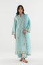 Stitched Embroidered Slub Lawn Suit
