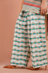 Stitched Embroidered Raw Silk Suit