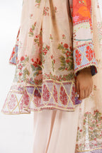 Stitched Embroidered Raw Silk Suit