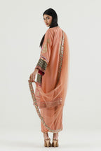 Stitched Embroidered Raw Silk Suit