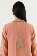 Stitched Embroidered Raw Silk Suit