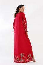 Stitched Embroidered Raw Silk Shirt