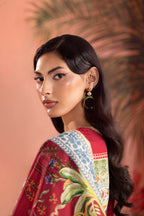 Stitched Embroidered Raw Silk Suit