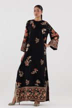 Stitched Embroidered Raw Silk Shirt