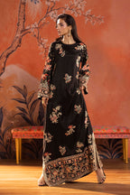 Stitched Embroidered Raw Silk Shirt
