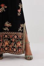 Stitched Embroidered Raw Silk Shirt