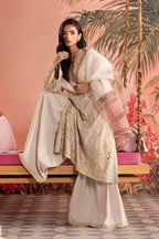 Stitched Embroidered Raw Silk Suit