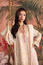Stitched Embroidered Raw Silk Suit