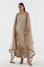 Stitched Embroidered Georgette Suit