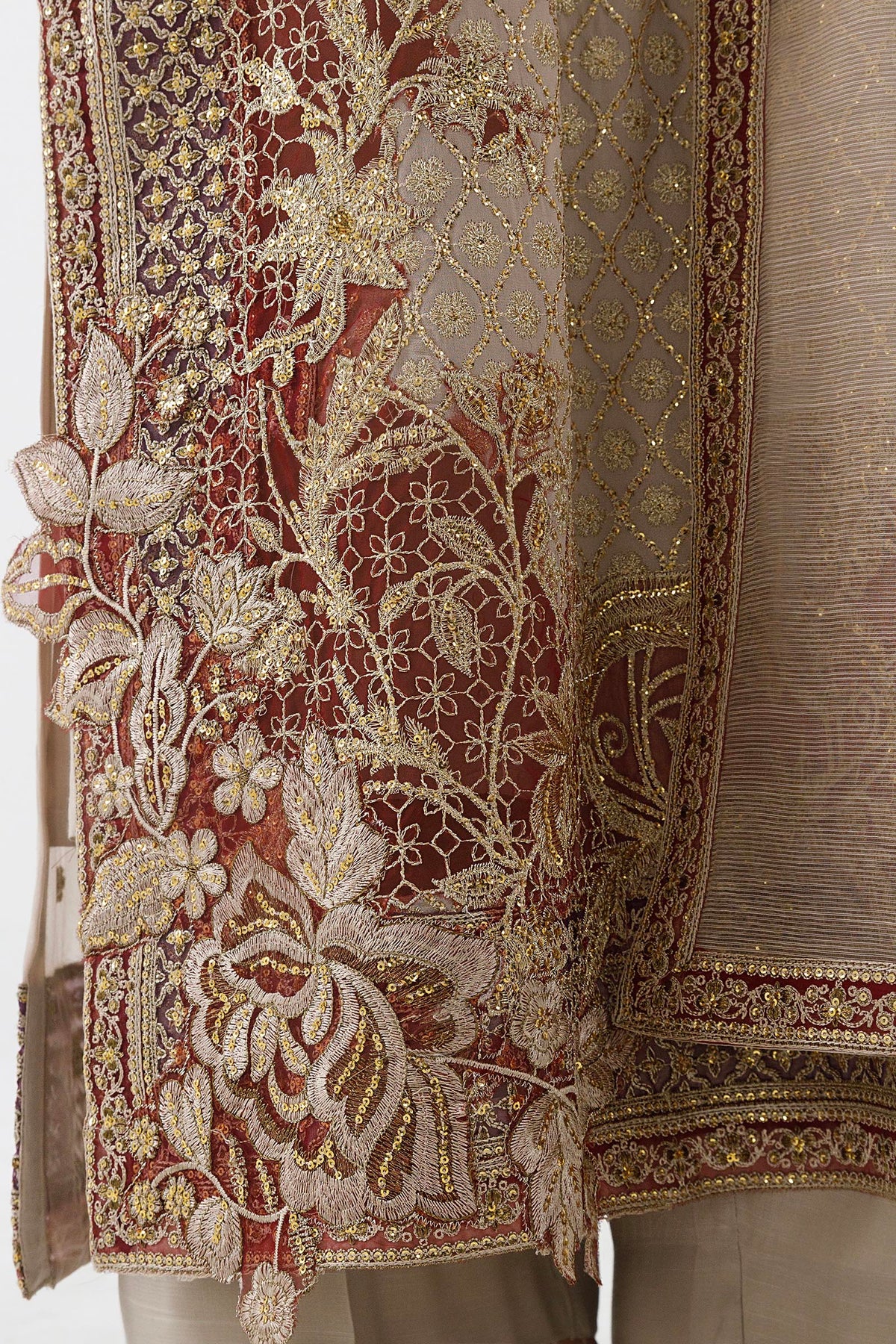 Stitched Embroidered Georgette Suit