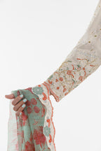 Stitched Embroidered Raw Silk Suit