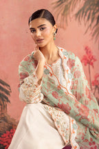 Stitched Embroidered Raw Silk Suit