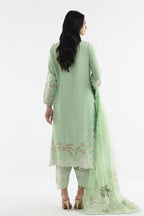 Stitched Embroidered Raw Silk Suit