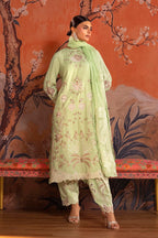 Stitched Embroidered Raw Silk Suit