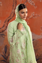 Stitched Embroidered Raw Silk Suit