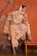 Stitched Embroidered Raw Silk Suit