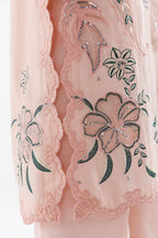 Stitched Embroidered Raw Silk Suit