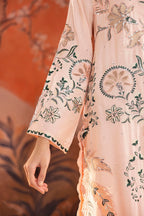 Stitched Embroidered Raw Silk Suit