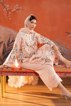 Stitched Embroidered Raw Silk Suit