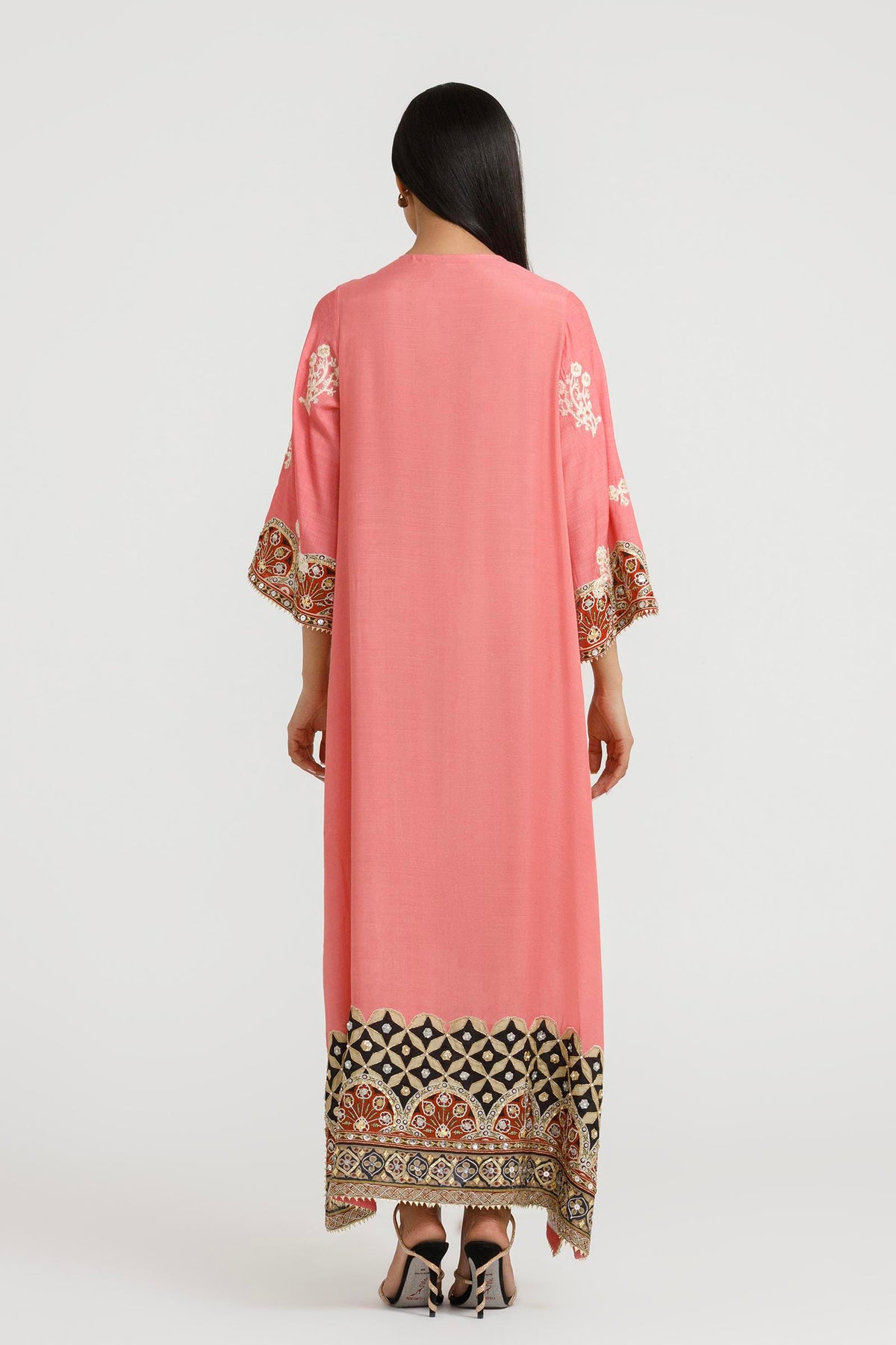Stitched Luxury Embroidered Raw Silk Shirt
