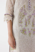 Stitched Printed Woven Net Suit
