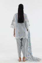 Stitched Embroidered Lawn Suit
