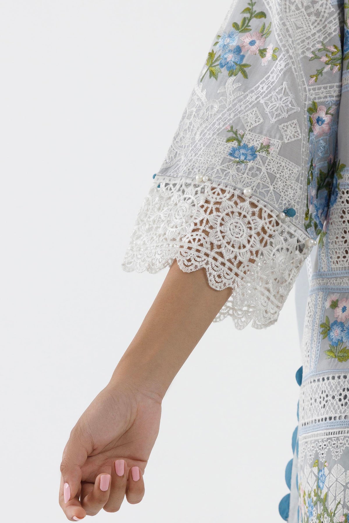 Stitched Embroidered Lawn Suit