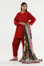 Stitched Embroidered Lawn Suit