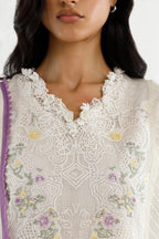 Stitched Embroidered Lawn Suit