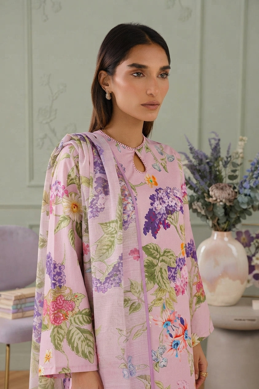 Stitched Printed Lawn Suit Secondary image