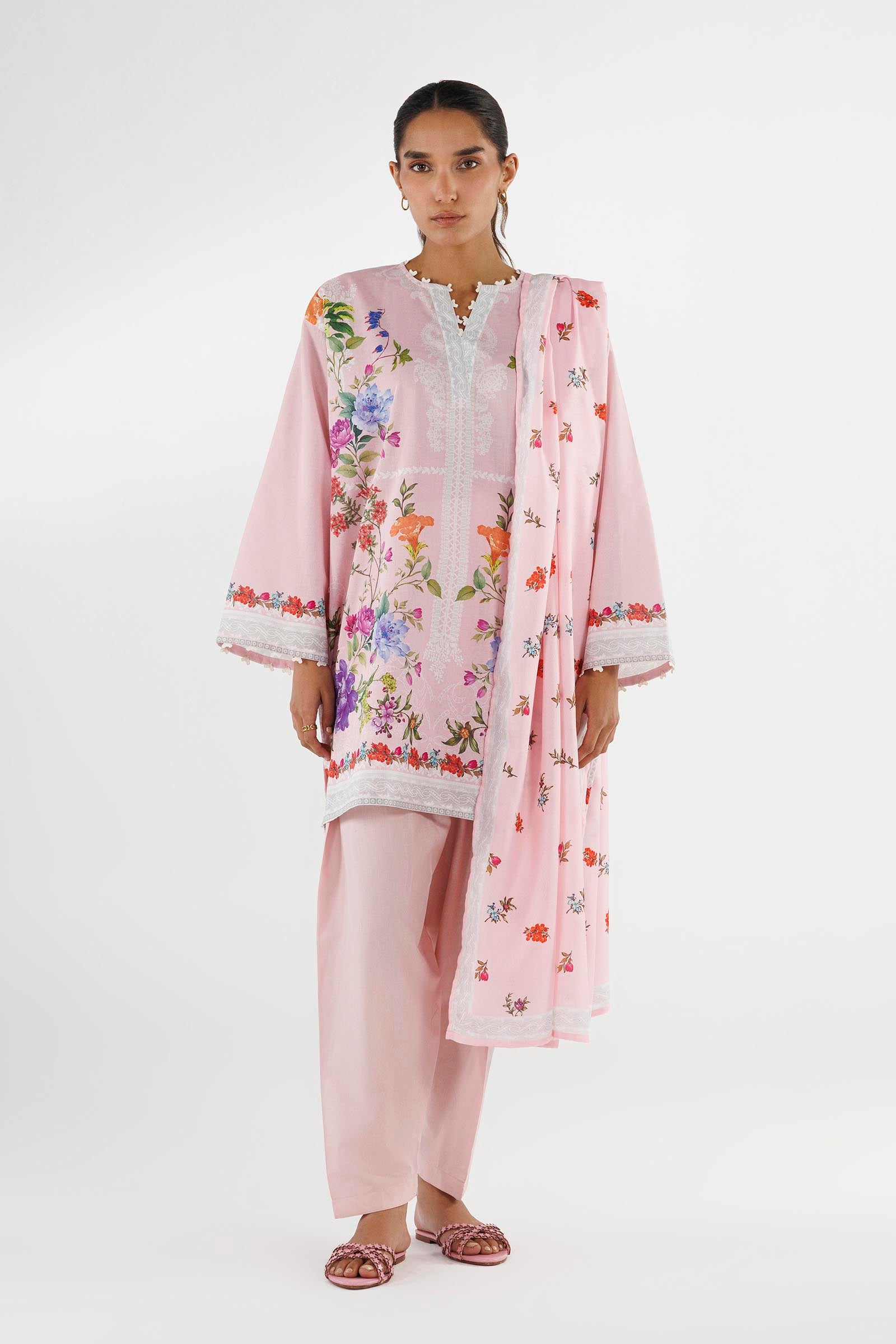 Stitched Printed Lawn Suit Main image