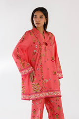 Stitched Printed Lawn Shirt+ Culotte