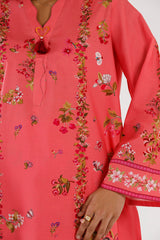 Stitched Printed Lawn Shirt+ Culotte