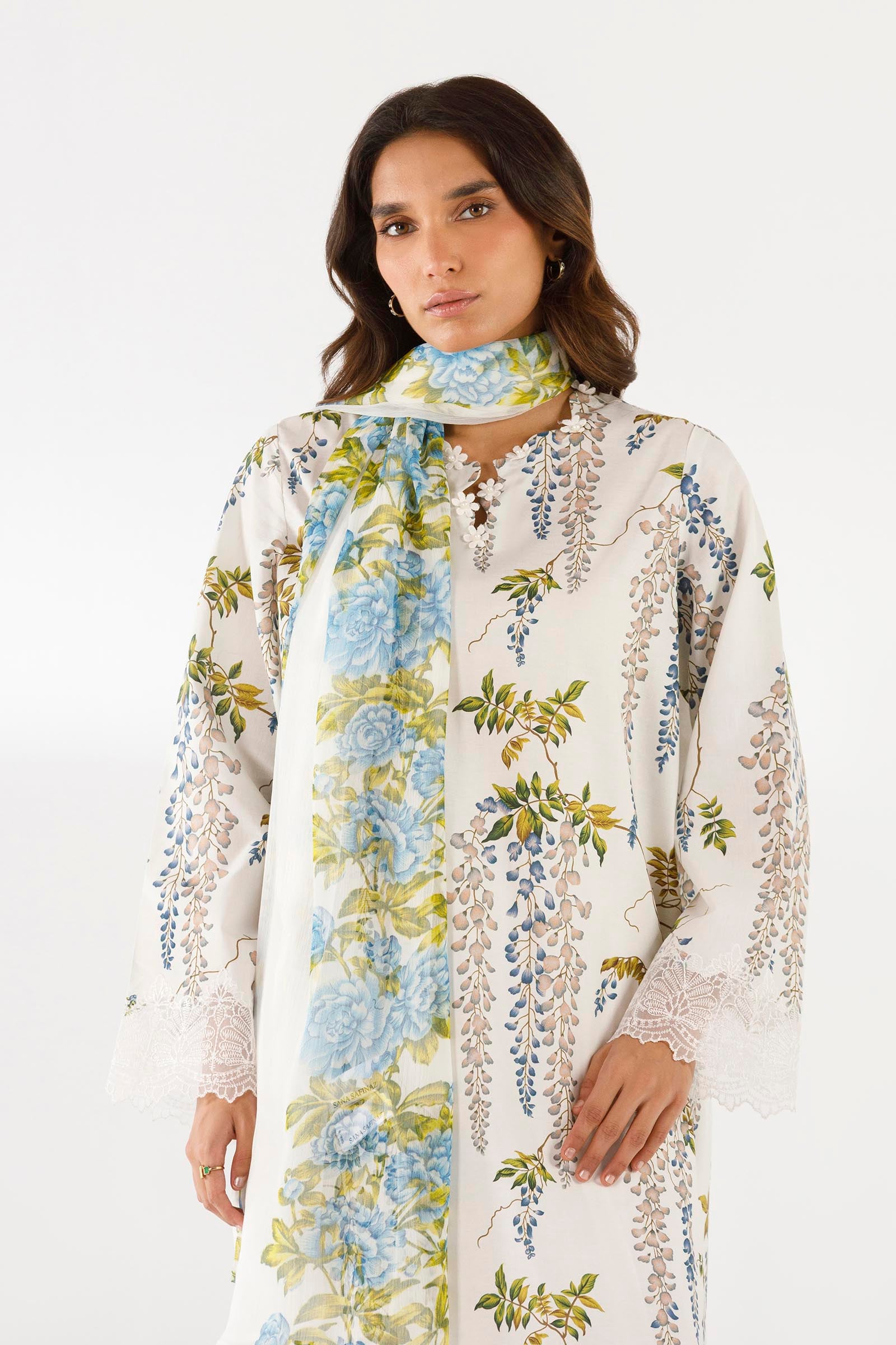 Stitched Printed Lawn Shirt+ Dupatta Secondary image