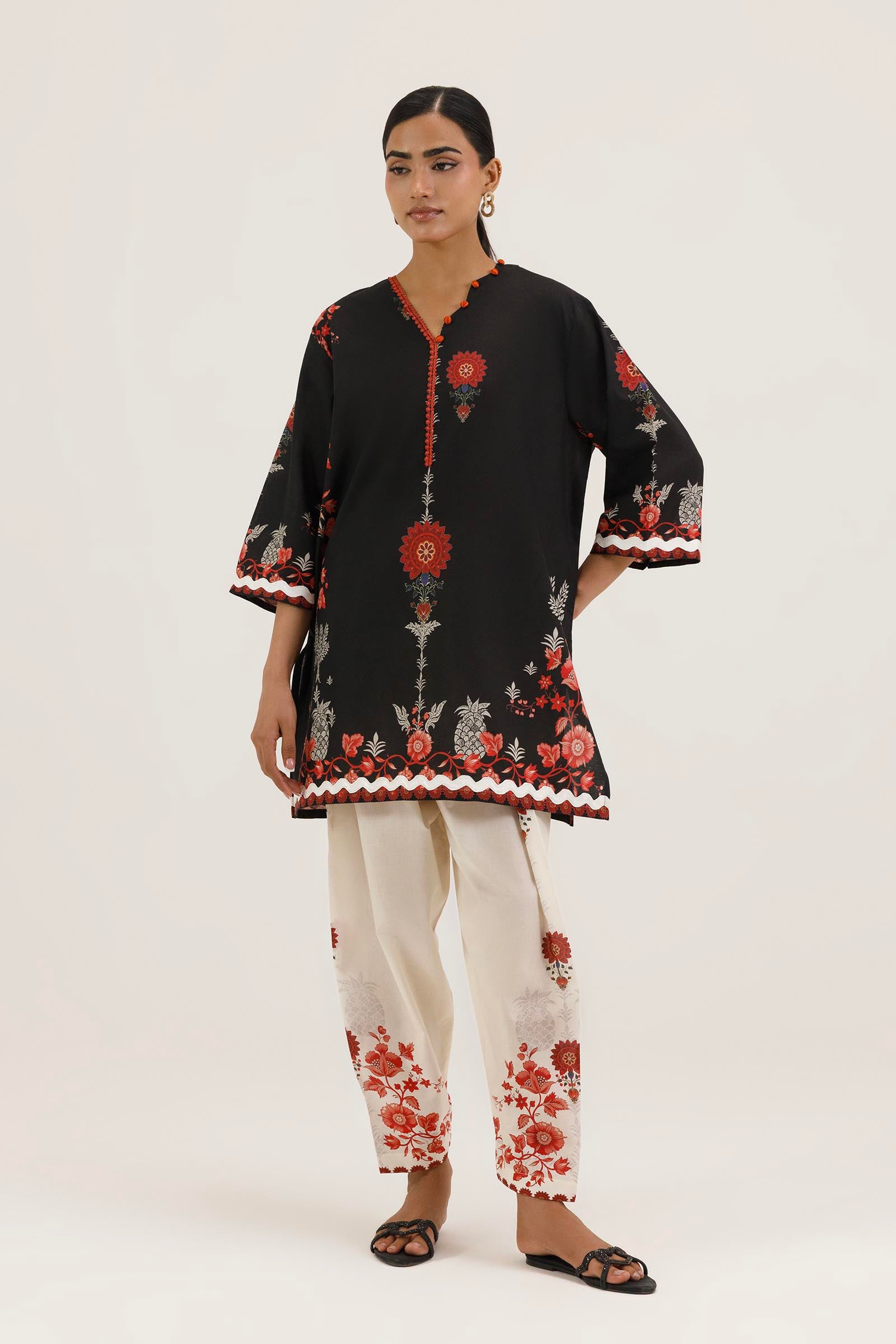 Stitched Printed Lawn Shirt+ Bottom Main image