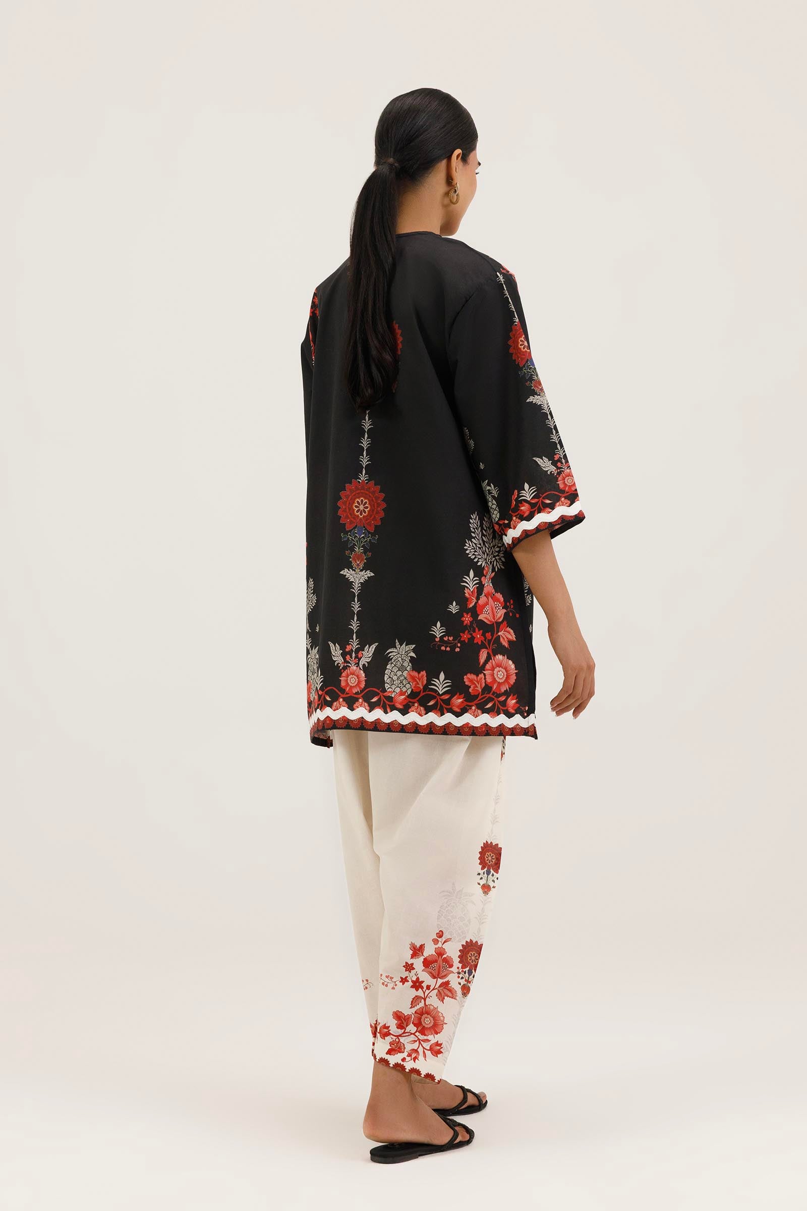 Stitched Printed Lawn Shirt+ Bottom
