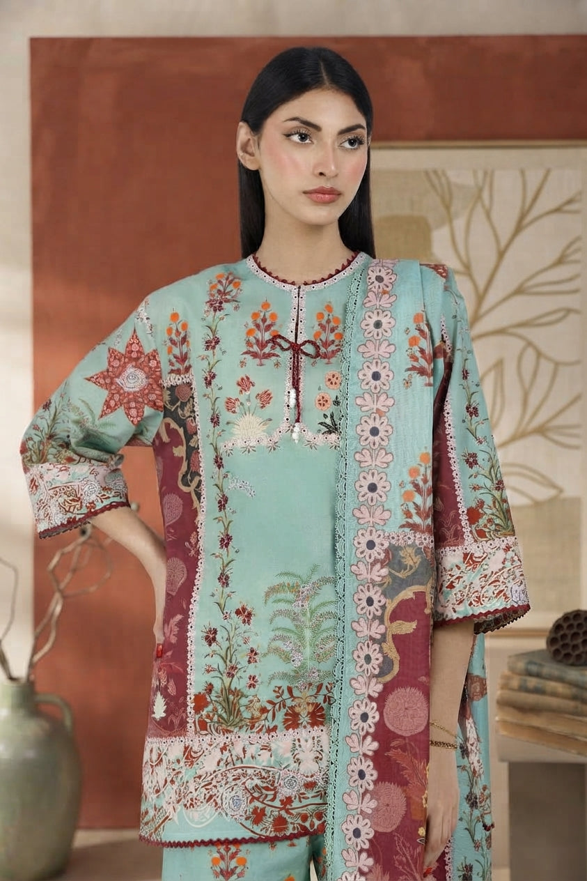 Stitched Printed Lawn Suit
