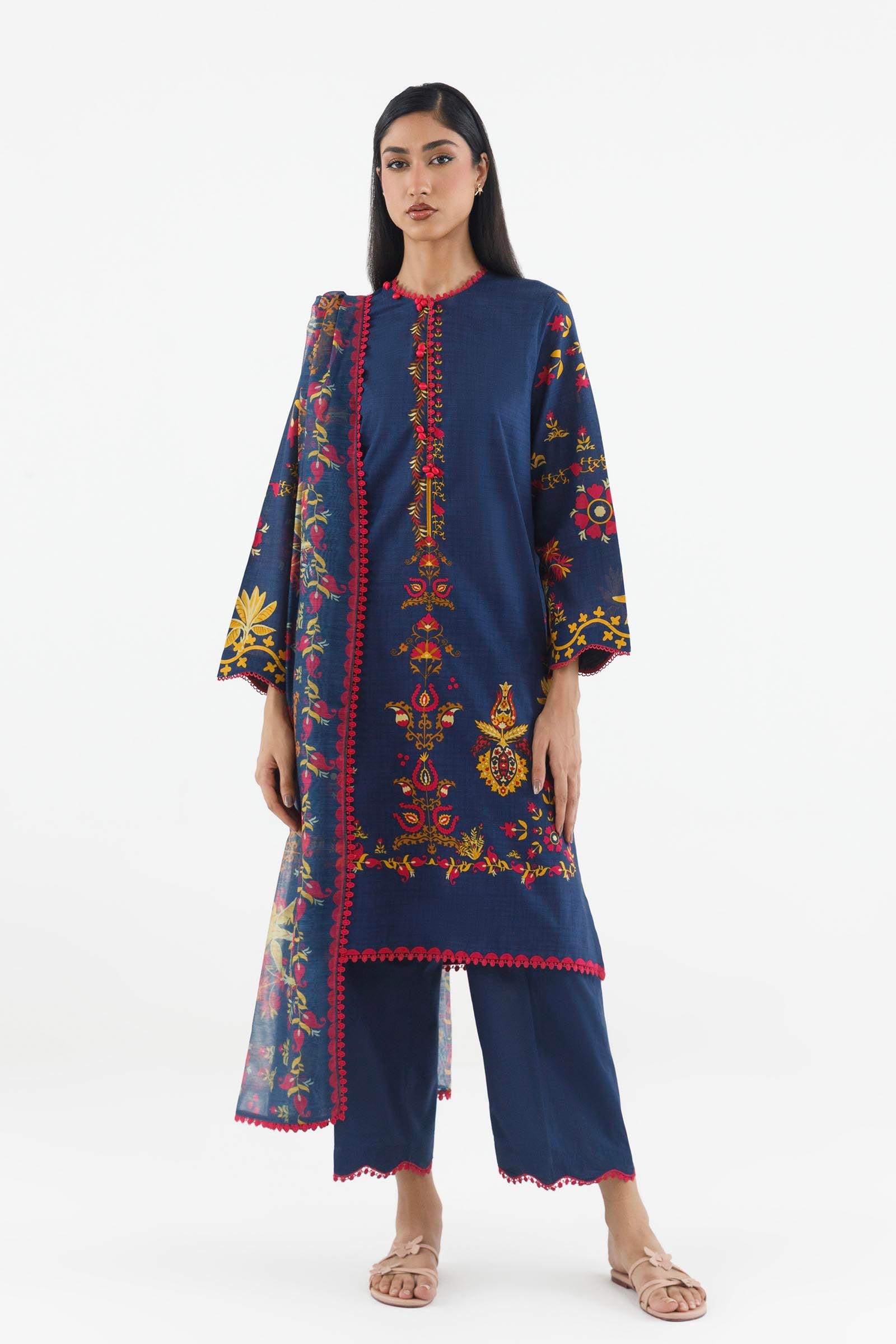 Stitched Printed Lawn Suit Main image