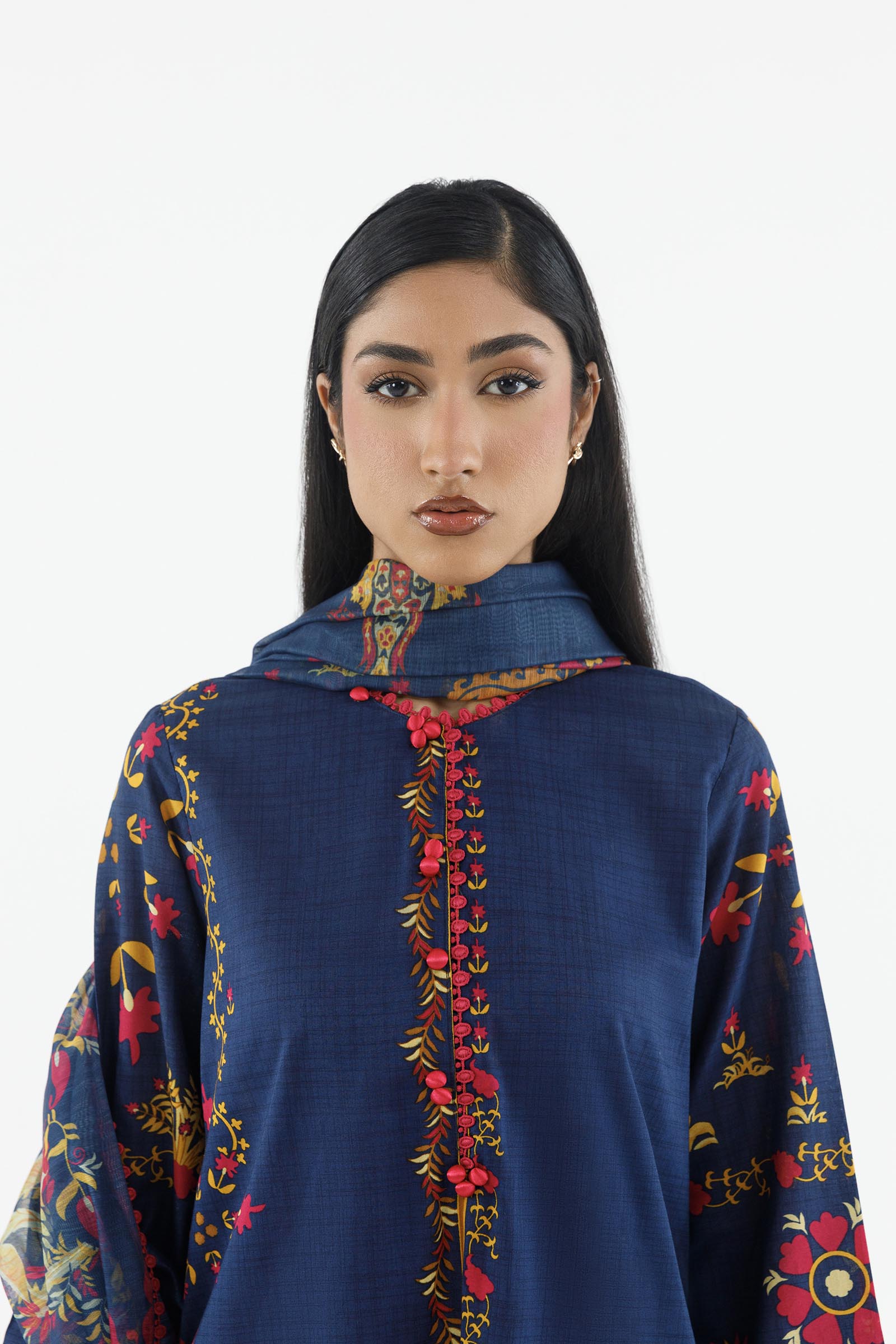 Stitched Printed Lawn Suit Secondary image