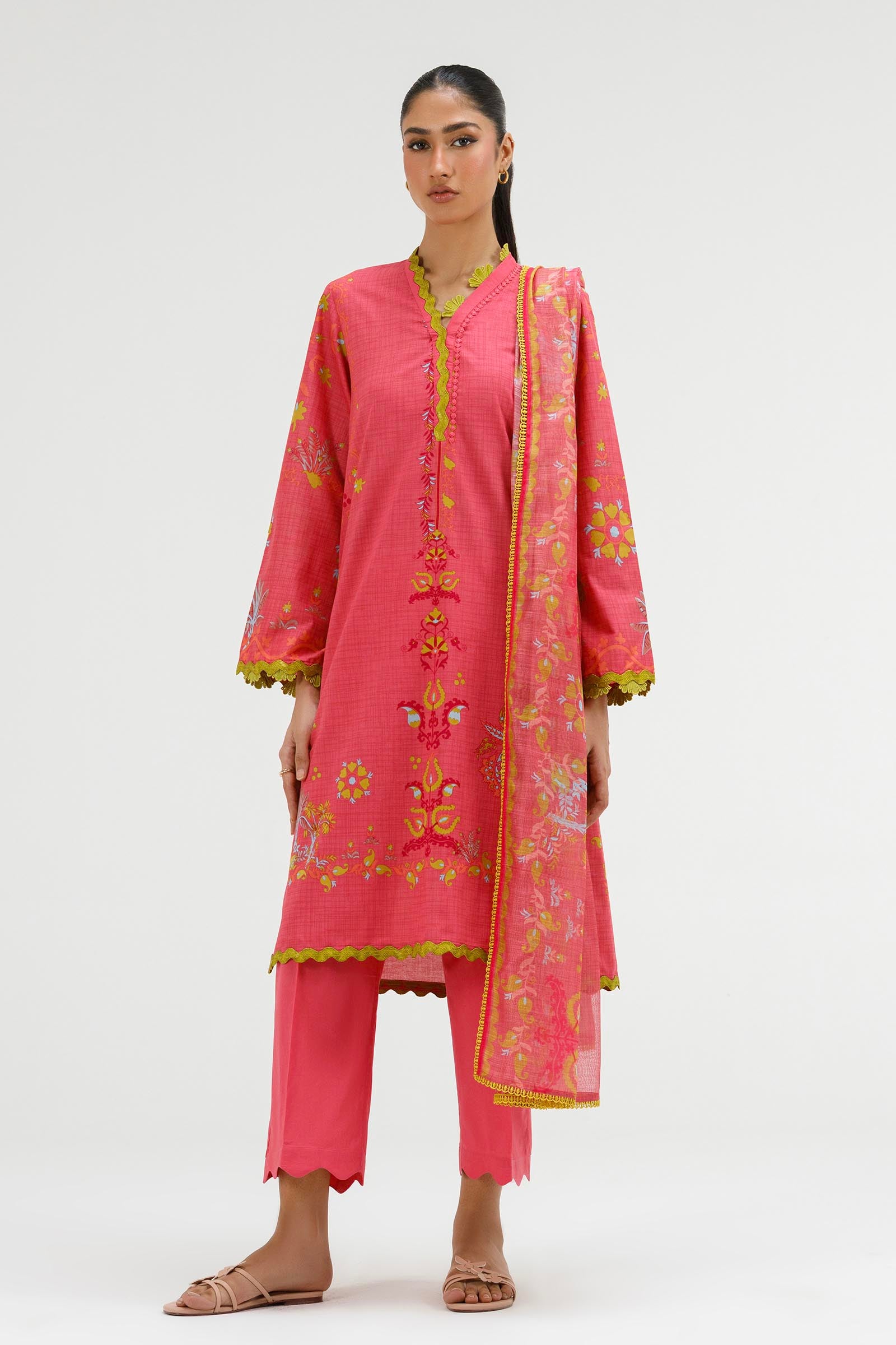 Stitched Printed Lawn Suit Main image