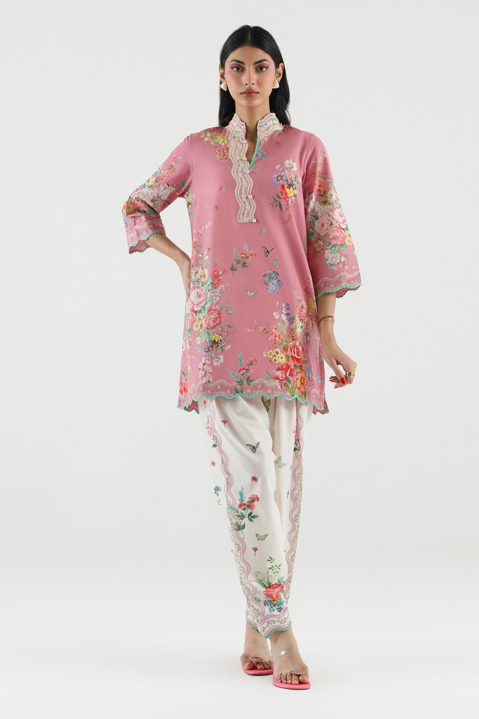 Stitched Printed Lawn Shirt+ Shalwar Main image