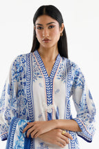 Stitched Printed Lawn Shirt+ Culotte